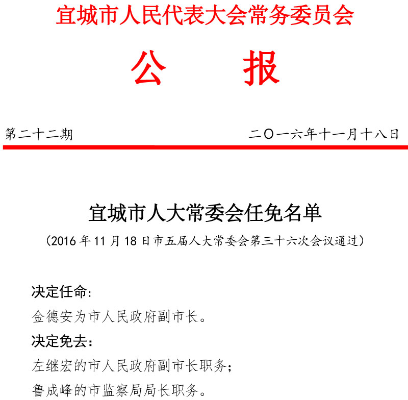 宜城市人民政府办公室最新人事任命及职务调整通知